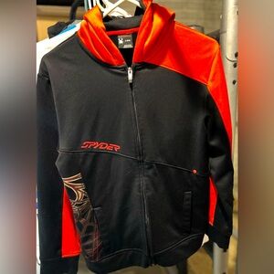 Spyder Black &. Red Zip up hoodie, Good Condition!